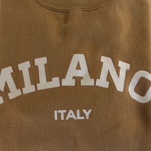 Tan Milano Italy Crewneck Sweatshirt